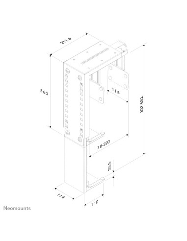 Neomounts by Newstar Supporto da scrivania per PC