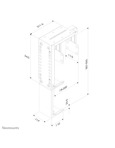 Neomounts by Newstar Supporto da scrivania per PC