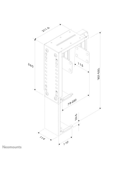 Neomounts by Newstar Supporto da scrivania per PC