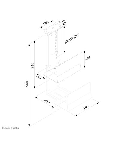 Neomounts by Newstar Supporto da scrivania per PC
