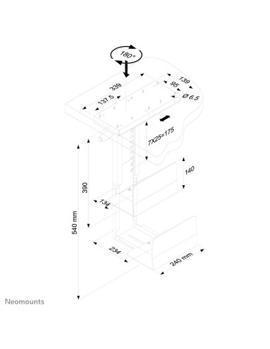 Neomounts by Newstar Supporto da scrivania per PC