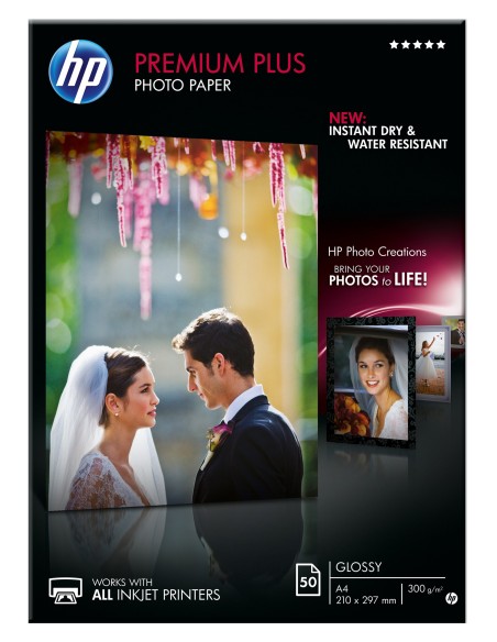 HP CR674A carta fotografica A4 Bianco Lucida