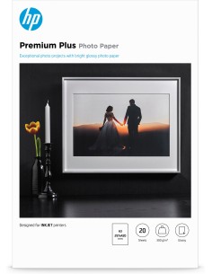 HP Confezione da 20 fogli carta fotografica Premium Plus, lucida A3 297 x 420 mm