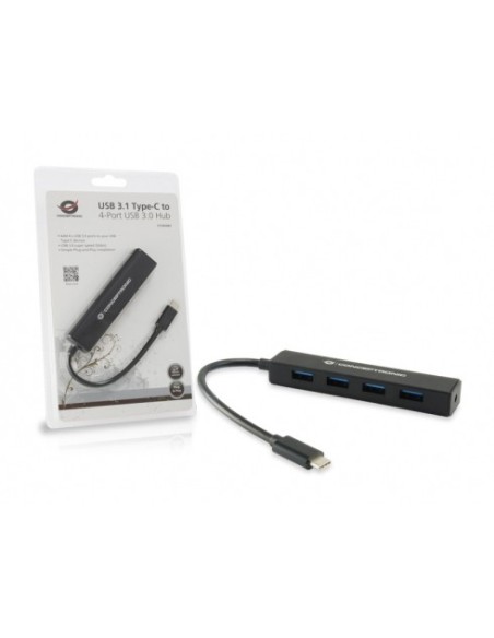 Conceptronic CTC4USB3 hub di interfaccia USB 3.2 Gen 2 (3.1 Gen 2) Type-C 5000 Mbit s