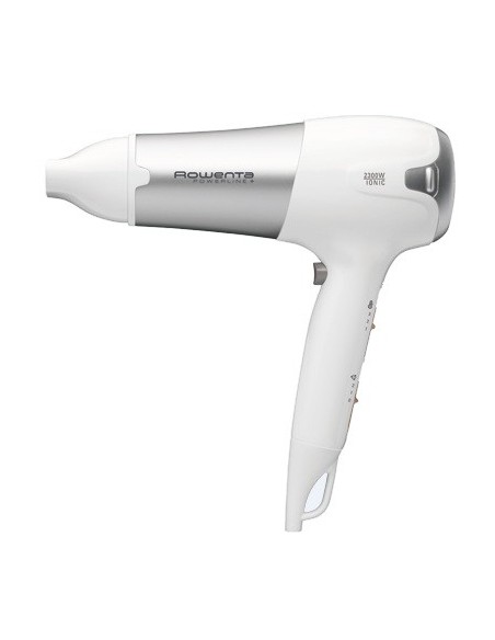 Rowenta CV5090F0 Powerline+ Asciugacapelli con Diffusore e Generatore di Ioni, Asciugatura Veloce, 2300 W, Argento Bianco