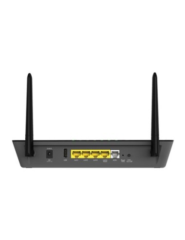 NETGEAR D6000-100PES router wireless Gigabit Ethernet Dual-band (2.4 GHz 5 GHz) 4G Nero