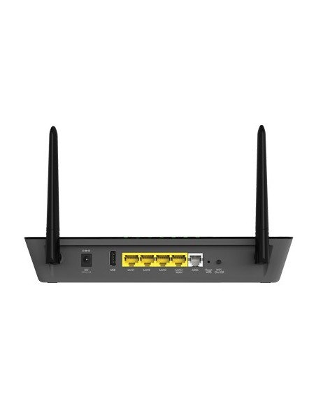 NETGEAR D6000-100PES router wireless Gigabit Ethernet Dual-band (2.4 GHz 5 GHz) 4G Nero