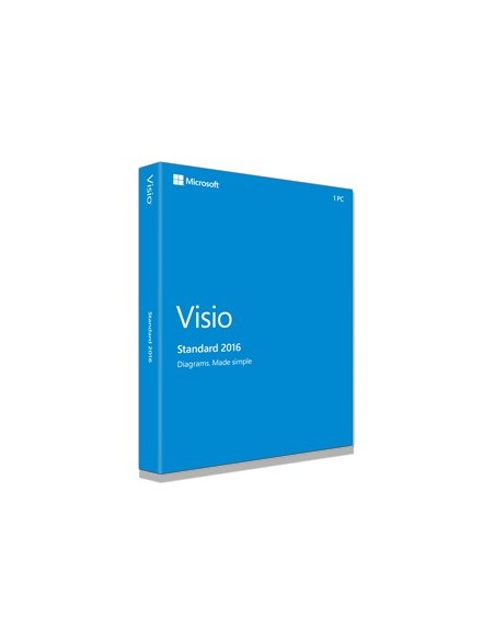 Microsoft Visio Standard 2016, 1u 1 licenza e 1 anno i