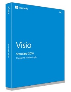 Microsoft Visio Standard 2016, 1u 1 licenza e 1 anno i