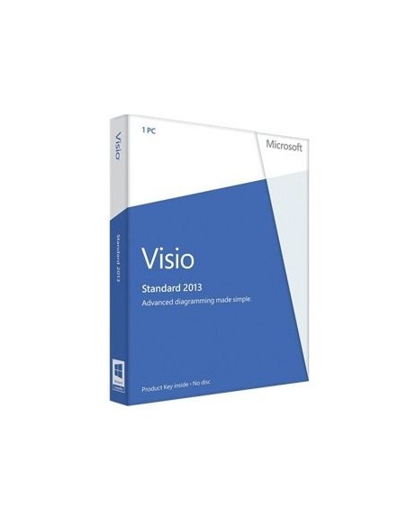 Microsoft Visio Pro, OLP C level, License & Software Assurance, 1 license, EN 1 licenza e Inglese