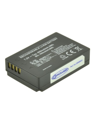 2-Power DBI9984A Batteria per fotocamera videocamera Ioni di Litio 600 mAh