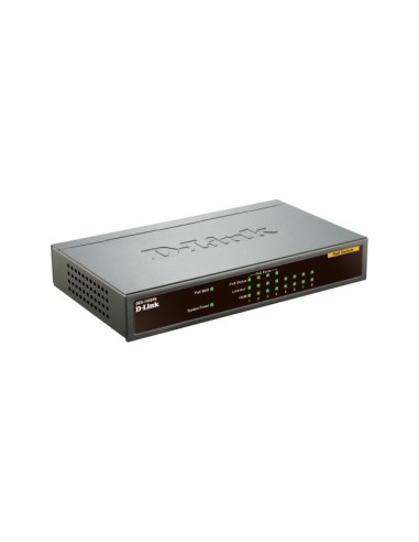 D-Link DES-1008PA switch di rete Non gestito Fast Ethernet (10 100) Supporto Power over Ethernet (PoE) Nero