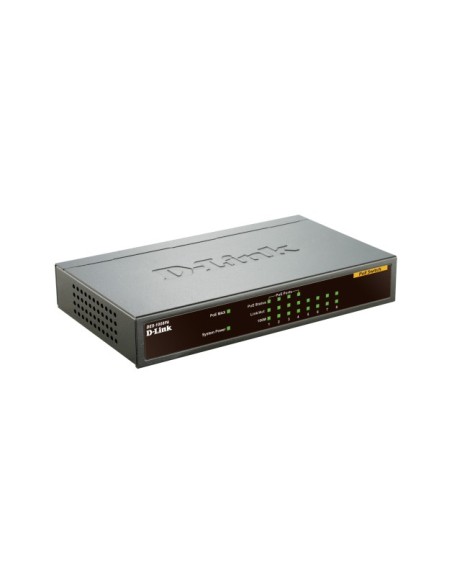 D-Link DES-1008PA switch di rete Non gestito Fast Ethernet (10 100) Supporto Power over Ethernet (PoE) Nero