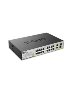 D-Link DES-1018MP switch di rete Non gestito Fast Ethernet (10 100) Supporto Power over Ethernet (PoE) Nero