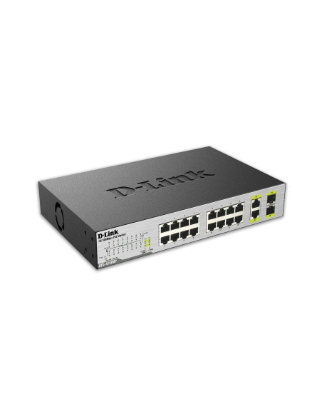 D-Link DES-1018MP switch di rete Non gestito Fast Ethernet (10 100) Supporto Power over Ethernet (PoE) Nero