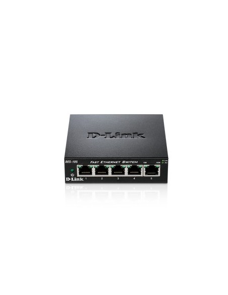 D-Link DES-105 switch di rete Non gestito Nero