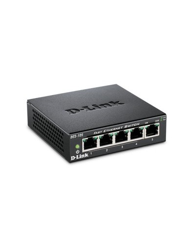 D-Link DES-105 switch di rete Non gestito Nero