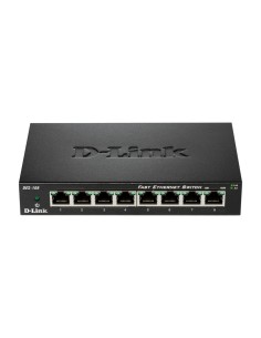 D-Link DES-108 switch di rete Non gestito Fast Ethernet (10 100) Nero