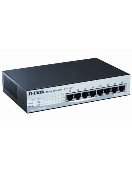 D-Link DES-1210-08P switch di rete Gestito Fast Ethernet (10 100) Supporto Power over Ethernet (PoE) Nero