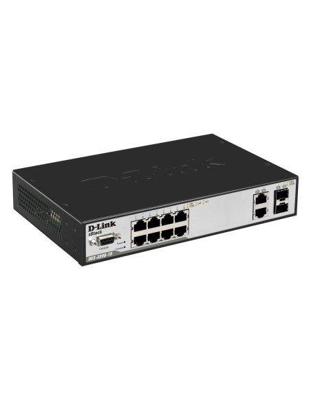 D-Link DES-3200-10 switch di rete Gestito L2 1U Nero