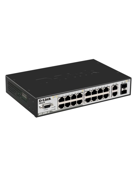 D-Link DES-3200-18 switch di rete Gestito L2 1U Nero