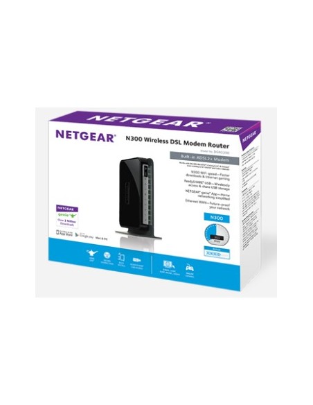 NETGEAR DGN2200 router wireless Fast Ethernet Nero