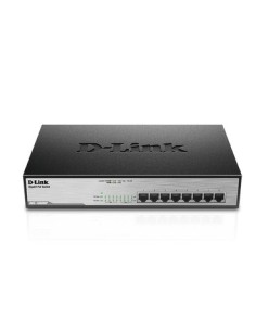 D-Link DGS-1008MP switch di rete Non gestito Gigabit Ethernet (10 100 1000) Supporto Power over Ethernet (PoE) 1U Nero