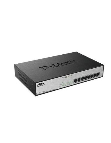 D-Link DGS-1008MP switch di rete Non gestito Gigabit Ethernet (10 100 1000) Supporto Power over Ethernet (PoE) 1U Nero