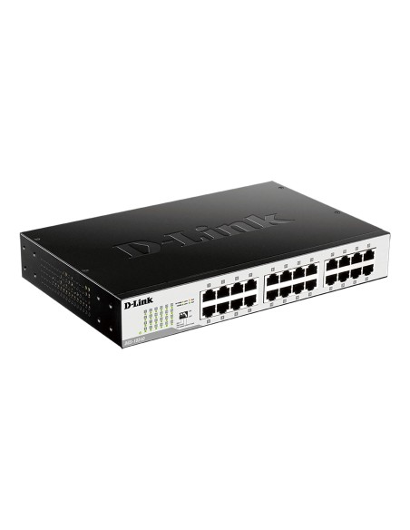D-Link DGS-1024D switch di rete Non gestito Gigabit Ethernet (10 100 1000) 1U Nero, Argento