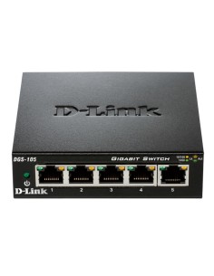 D-Link DGS-105 switch di rete Non gestito Nero