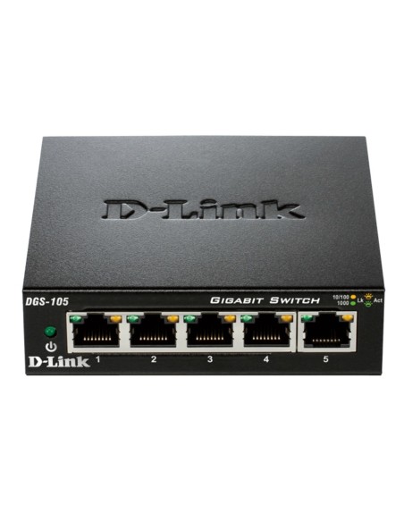 D-Link DGS-105 switch di rete Non gestito Nero