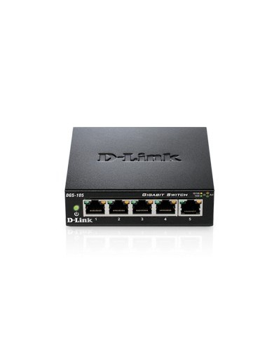 D-Link DGS-105 switch di rete Non gestito Nero