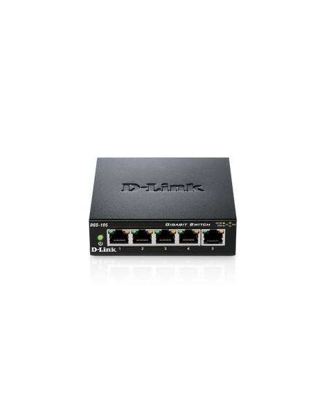 D-Link DGS-105 switch di rete Non gestito Nero