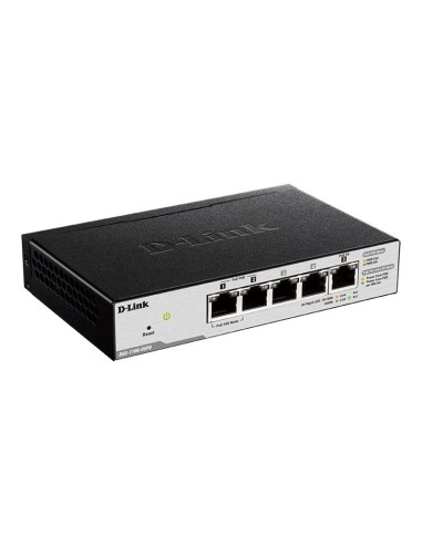 D-Link DGS-1100-05PD switch di rete Gestito L2 Gigabit Ethernet (10 100 1000) Supporto Power over Ethernet (PoE) Nero