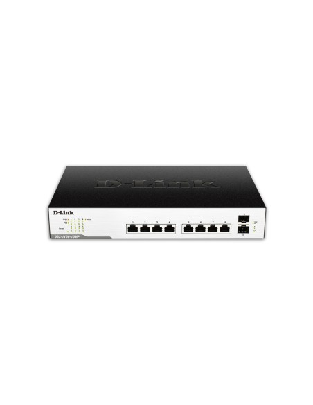 D-Link DGS-1100-10MPP switch di rete Gestito Gigabit Ethernet (10 100 1000) Supporto Power over Ethernet (PoE) Nero, Grigio
