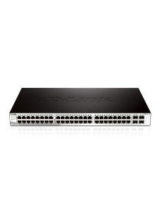 D-Link DGS-1210-52 switch di rete Gestito L2 Gigabit Ethernet (10 100 1000) 1U Nero