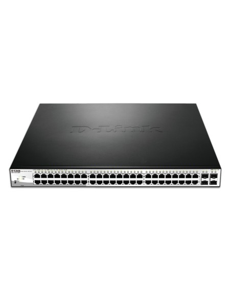 D-Link DGS-1210-52MP switch di rete Gestito L2 Gigabit Ethernet (10 100 1000) Supporto Power over Ethernet (PoE) 1U Nero