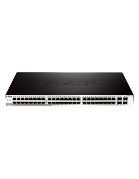 D-Link DGS-1210-52P switch di rete Gestito L2 Gigabit Ethernet (10 100 1000) Supporto Power over Ethernet (PoE) 1U Nero, Bianco