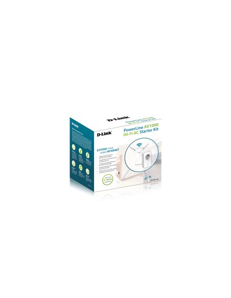 D-Link DHP-W611AV adattatore di rete PowerLine 1000 Mbit s Collegamento ethernet LAN Wi-Fi Bianco 2 pz
