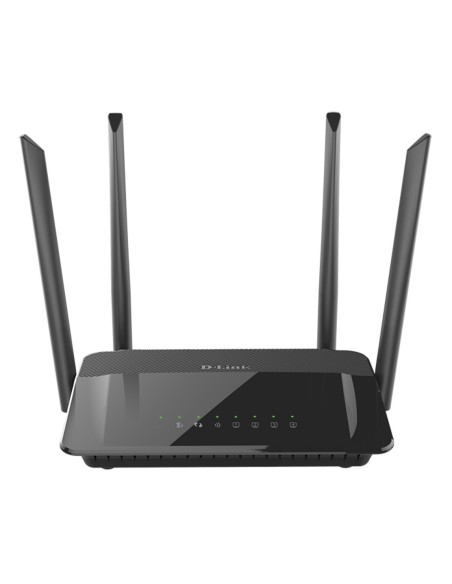 D-Link AC1200 Dual Band router wireless Gigabit Ethernet Dual-band (2.4 GHz 5 GHz) 4G Nero