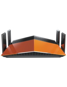 D-Link AC1900 EXO router wireless Gigabit Ethernet Dual-band (2.4 GHz 5 GHz) 4G Nero, Arancione