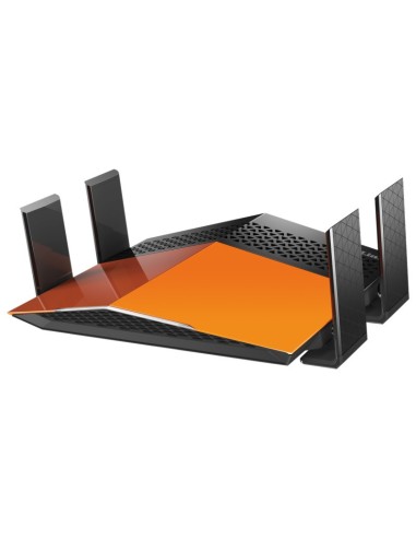 D-Link AC1900 EXO router wireless Gigabit Ethernet Dual-band (2.4 GHz 5 GHz) 4G Nero, Arancione