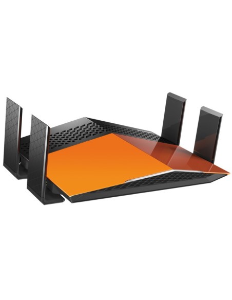 D-Link AC1900 EXO router wireless Gigabit Ethernet Dual-band (2.4 GHz 5 GHz) 4G Nero, Arancione