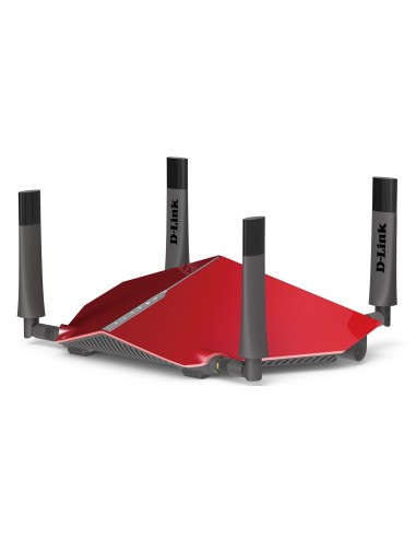 D-Link AC3150 router wireless Gigabit Ethernet Dual-band (2.4 GHz 5 GHz) 4G Grigio, Rosso