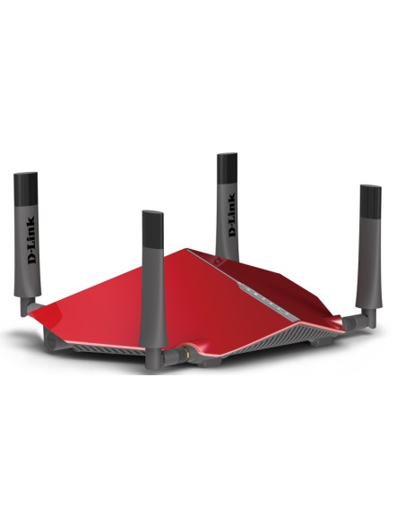 D-Link AC3150 router wireless Gigabit Ethernet Dual-band (2.4 GHz 5 GHz) 4G Grigio, Rosso