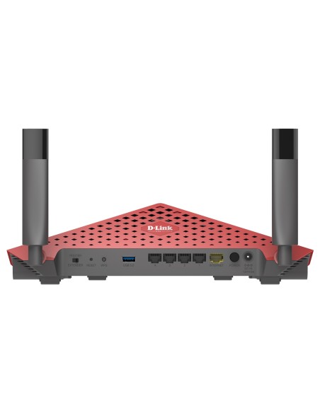 D-Link AC3150 router wireless Gigabit Ethernet Dual-band (2.4 GHz 5 GHz) 4G Grigio, Rosso