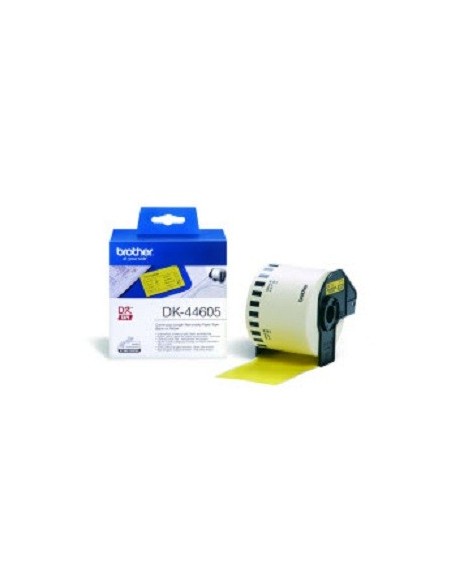 Brother DK-44605 Continuous Removable Yellow Paper Tape (62mm) Giallo