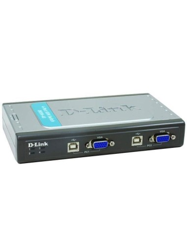 D-Link DKVM-4U switch per keyboard-video-mouse (kvm) Grigio, Argento