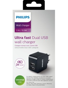 Philips Caricat. USB a parete DLP2307 12 2