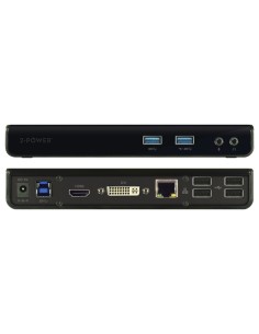 2-Power DOC0101A replicatore di porte e docking station per notebook Nero 2